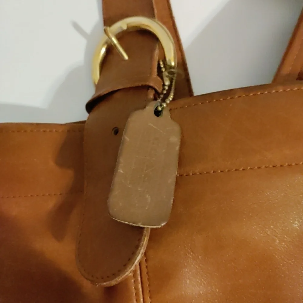 Vintage Coach XL Soho Carryall Weekender Shoulder Tote Bag 4082 British Tan